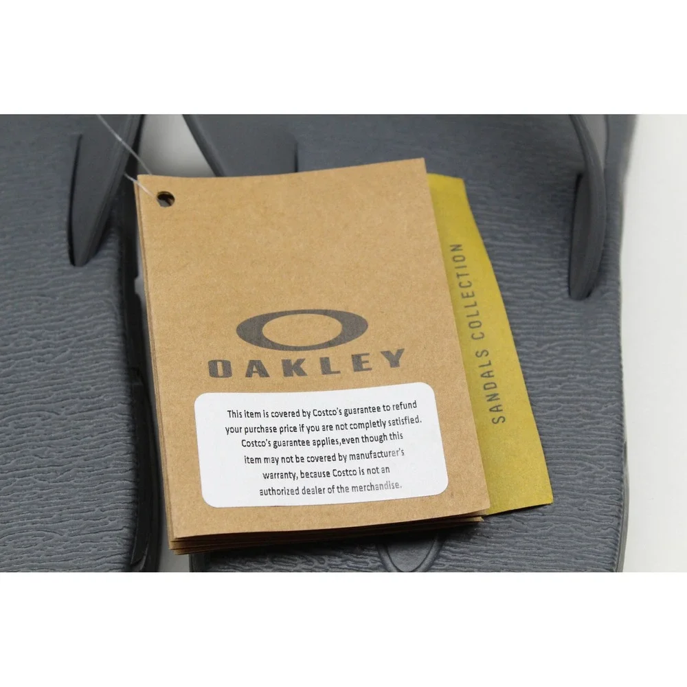 Oakley B1B Flip Flop Men Uniform Grey Rubber Sandal FOF100093 Size 13